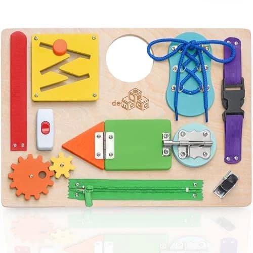 Wooden Practical-Skills Busy Board