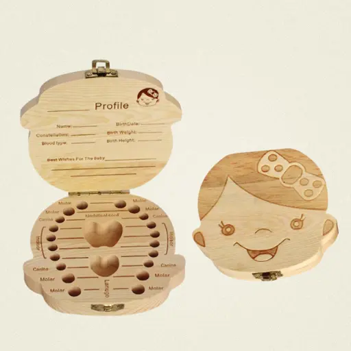 First Tooth & Hair Keepsake Box