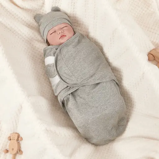 Newborn Swaddle Set with Hat